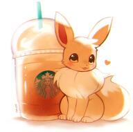 amount:solo body-type:feral drink series:pokemon species:eevee style:chromatic-aberration // 1200x1195 // 646KB