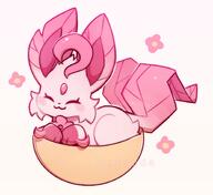 amount:solo body-type:feral content cramped forehead-gem happy series:eeveelutions series:pokemon species:espeon species:fusion species:leafeon style:girly style:kawaii style:one-color style:outline style:pink // 1464x1345 // 137KB