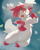 amount:solo atmosphere:clouds body-type:feral body-type:slightly-chubby freckles oc species:shaymin style:lineless // 720x900 // 457KB