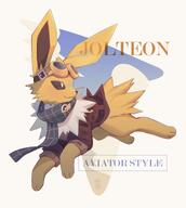 amount:solo body-type:feral goggles outfit scarf series:eeveelutions series:pokemon species:jolteon style:painted // 2450x2734 // 283KB