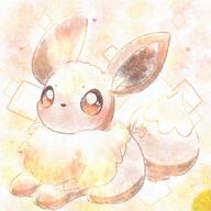 amount:solo body-type:feral series:pokemon species:eevee style:watercolor // 680x680 // 98KB