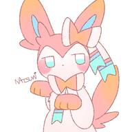 amount:solo body-type:feral series:eeveelutions series:pokemon species:sylveon style:grainy-lines // 768x768 // 47KB
