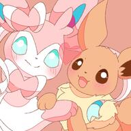amount:pair body-type:feral series:eeveelutions series:pokemon species:eevee species:sylveon // 768x768 // 69KB