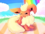 amount:solo atmosphere:picnic body-type:feral series:eeveelutions series:pokemon species:flareon style:playful // 1600x1200 // 920KB
