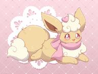 amount:pair amount:solo atmosphere:frilly-background body-type:feral scarf series:eeveelutions series:pokemon species:flareon style:girly style:kawaii style:outline // 1000x750 // 87KB
