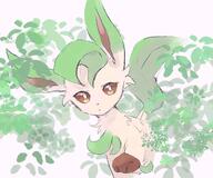 amount:solo body-type:feral plants series:eeveelutions series:pokemon species:leafeon style:scribbles // 1800x1500 // 246KB