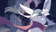 amount:solo atmosphere:night atmosphere:stary body-type:feral scarf series:eeveelutions series:pokemon species:glaceon // 2048x1174 // 195KB