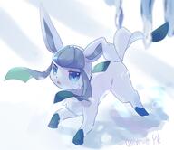 amount:solo atmosphere:snowy body-type:feral series:eeveelutions series:pokemon species:glaceon style:kawaii // 2319x2007 // 204KB