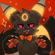 amount:solo atmosphere:evil atmosphere:halloween body-type:semi-anthro fluffified series:eeveelutions series:pokemon smug species:umbreon style:glow style:outline visual-teasing // 1118x1118 // 142KB