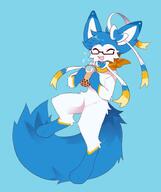 amount:solo boba body-type:feral drink glasses nerdy oc scarf series:eeveelutions series:pokemon species:sylveon // 1945x2319 // 205KB
