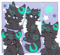 amount:solo body-type:feral oc series:eeveelutions series:pokemon species:umbreon style:multiple-scenarios // 2181x2000 // 340KB