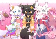 amount:multiple atmosphere:fancy atmosphere:frilly-background bell-collar belly-squish body-type:anthro casual-outfit character:parfait collar dress feminine flower hall-of-fame:bronze hall-of-fame:gold hall-of-fame:silver hoodie outfit species:cat style:girly style:kawaii style:kemono style:one-color style:pink style:playful style:sparkly style:very-girly style:very-kawaii sweater wearing-bow wearing-flower // 2043x1444 // 338KB