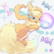amount:solo body-type:feral candy fluffified lollipop series:eeveelutions series:pokemon species:flareon // 1500x1500 // 204KB