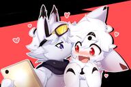 affection amount:pair body-type:feral embarrassed flipnote-character goggles kissing panicked pressing-same-body-part-against-each-other romance scarf species:unknown style:outline surprise visibly-shy visual-teasing // 1280x854 // 108KB