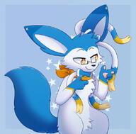 amount:solo atmosphere:stary body-type:feral body-type:semi-anthro glasses nerdy series:eeveelutions series:pokemon smug species:sylveon visual-teasing // 901x887 // 80KB