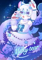 amount:solo atmosphere:night atmosphere:stary body-type:anthro body-type:semi-anthro magical-girl outfit skirt species:cat style:girly style:sparkly wearing-bow // 1450x2048 // 417KB
