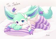 amount:solo atmosphere:bedroom body-type:feral heterochromia oc series:eeveelutions series:pokemon species:sylveon thigh-highs // 2571x1806 // 298KB