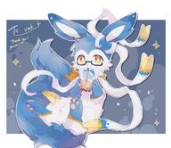 amount:solo boba body-type:feral glasses nerdy oc series:eeveelutions series:pokemon species:sylveon style:kawaii style:outline // 2200x1900 // 416KB