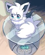 amount:solo atmosphere:home bat-wings body-type:feral character:fleevy series:pokemon smol species:eevee style:kawaii weighing-scale wings // 3254x3919 // 587KB