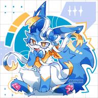 amount:solo body-type:feral glasses nerdy series:eeveelutions series:pokemon species:sylveon style:dithering style:outline // 768x768 // 461KB