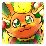 amount:solo atmosphere:christmas body-type:feral series:eeveelutions series:pokemon species:flareon // 481x480 // 204KB