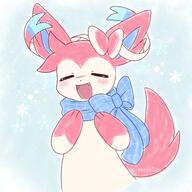 amount:solo atmosphere:snowy body-type:feral scarf series:eeveelutions series:pokemon species:sylveon style:scribbles // 2000x2000 // 427KB