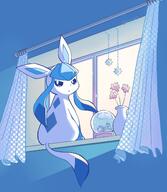 amount:solo atmosphere:home body-type:feral confused flower series:eeveelutions series:pokemon snowglobe species:glaceon species:shiny-pokemon style:kawaii surprise // 1679x1936 // 281KB