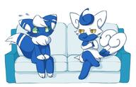 amount:pair annoyed body-type:anthro body-type:feral body-type:semi-anthro couch crossed-legs embarrassed nervous species:meowstic visibly-shy // 800x512 // 81KB