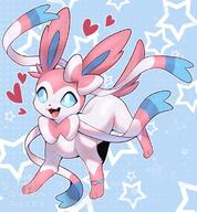 amount:solo body-type:feral series:eeveelutions series:pokemon species:sylveon style:pastel-colors // 882x950 // 145KB