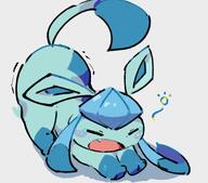 amount:solo body-type:feral series:eeveelutions series:pokemon species:glaceon yawn // 1390x1225 // 153KB
