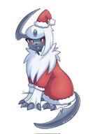 amount:solo atmosphere:christmas body-type:feral christmas-clothing species:absol // 1448x2048 // 180KB