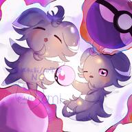 amount:pair body-type:semi-anthro dream-ball forehead-gem pokeball series:eeveelutions series:pokemon species:espeon // 2048x2048 // 383KB