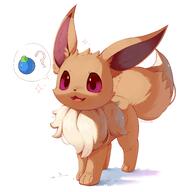amount:solo artist:plattyneko body-type:feral oran-berry pokemon-berries series:pokemon species:eevee // 4072x4072 // 543KB