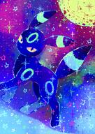 amount:solo atmosphere:abstract atmosphere:space body-type:feral moon series:eeveelutions series:pokemon species:umbreon style:girly style:sparkly // 1448x2048 // 533KB