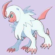 amount:solo body-type:feral species:absol species:shiny-pokemon style:grainy-lines // 1378x1378 // 172KB