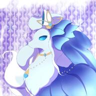 amount:solo body-type:feral dress necklace species:alolan-ninetales wearing-bow // 2048x2048 // 542KB