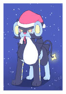 amount:solo atmosphere:christmas body-type:feral hat outfit species:luxray // 1020x1447 // 149KB