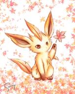 amount:solo atmosphere:autumn body-type:feral series:eeveelutions series:pokemon species:leafeon // 692x866 // 1.0MB