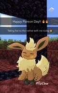 amount:solo body-type:feral goggles meme series:eeveelutions series:minecraft series:pokemon silly species:flareon // 500x800 // 62KB
