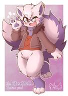 amount:solo body-type:anthro body-type:semi-anthro casual-outfit glasses nerdy species:cat style:kemono style:outline // 1413x2000 // 290KB