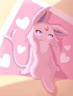 amount:solo body-type:feral body-type:semi-anthro fluffified forehead-gem hall-of-fame:bronze hall-of-fame:gold hall-of-fame:platinum hall-of-fame:silver images-i-hyperfixated-on series:eeveelutions series:pokemon smug species:espeon style:girly style:lineless style:very-girly visual-teasing // 1660x2177 // 119KB