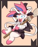 amount:solo atmosphere:halloween body-type:feral dress outfit series:eeveelutions series:pokemon species:sylveon witch // 2299x2860 // 443KB