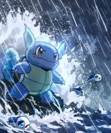 amount:multiple atmosphere:beach atmosphere:cinematic atmosphere:rain atmosphere:rocky body-type:semi-anthro species:wartortle species:wishiwashi style:painted // 1000x1200 // 371KB