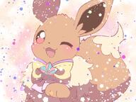 amount:solo body-type:feral series:pokemon species:eevee style:girly style:grainy-lines style:sparkly wearing-bow // 1024x768 // 107KB