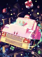 amount:multiple atmosphere:christmas body-type:blob character:elfilis character:kirby-truck character:waddle-dee christmas-clothing presents // 1516x2048 // 353KB