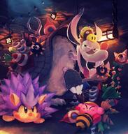 amount:multiple atmosphere:cavern body-type:blob character:gordo character:Jabhog character:kirby character:needlous character:sillydillo series:kirby species:unknown style:glow // 1955x2048 // 923KB