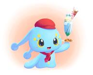 amount:solo body-type:semi-anthro cookies drink maid outfit species:manaphy // 2000x1600 // 137KB