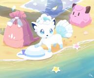 amount:solo atmosphere:beach atmosphere:picnic atmosphere:sunlight backpack body-type:feral flower hat plush species:alolan-vulpix // 1700x1400 // 171KB