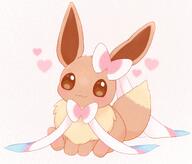 amount:solo body-type:feral imitation series:pokemon species:eevee style:noisy wearing-bow // 1430x1222 // 208KB