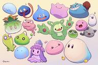 amount:multiple body-type:blob illfinishthisonelatermaybe species:ditto species:pink_slime species:reuniclus species:tabby_slime // 2202x1470 // 356KB